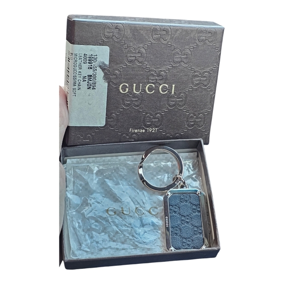 Gucci GG Leather keychain microguccissma New! - Picture 12 of 13